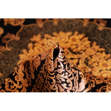 Tappeto Ghom seta Persia marrone 200x200