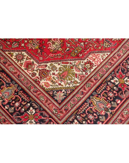 Tappeto Tabriz Persia marrone giallo 200x288