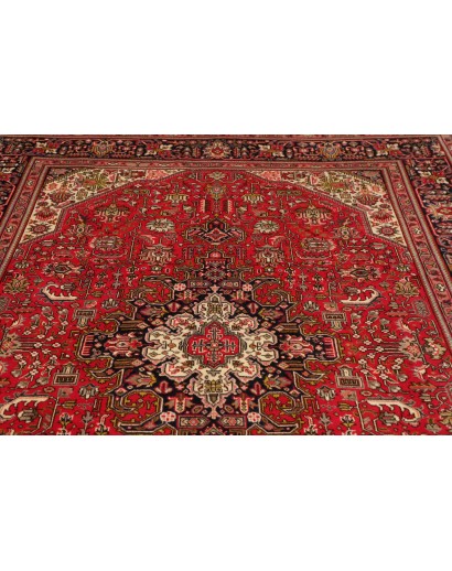 Tappeto Tabriz Persia marrone giallo 200x288