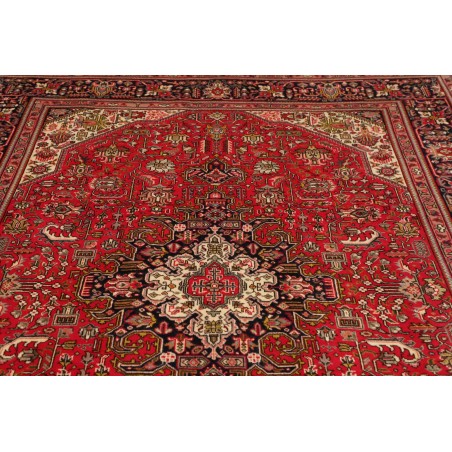 Tappeto Tabriz Persia marrone giallo 200x288
