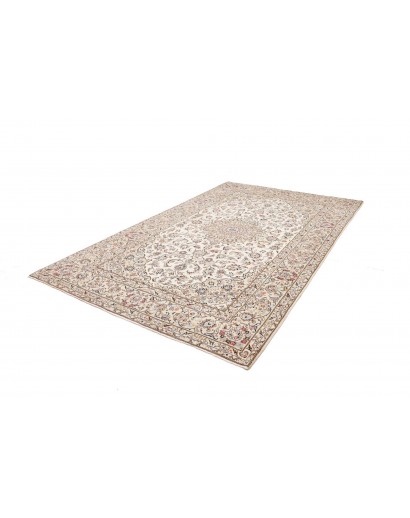 Tappeto Kashan Persia bianco grigio 194x306