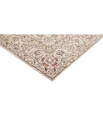 Tappeto Kashan Persia bianco grigio 194x306