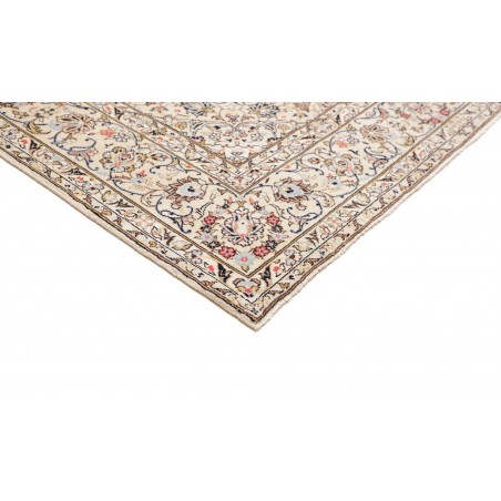 Tappeto Kashan Persia bianco grigio 194x306