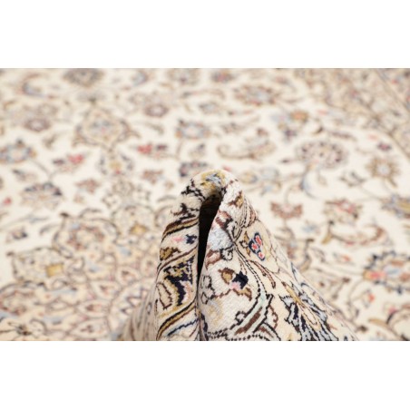 Tappeto Kashan Persia bianco grigio 194x306