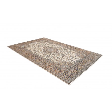Tappeto Kashan Persia beige grigio 195x292