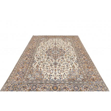 Tappeto Kashan Persia beige grigio 195x292