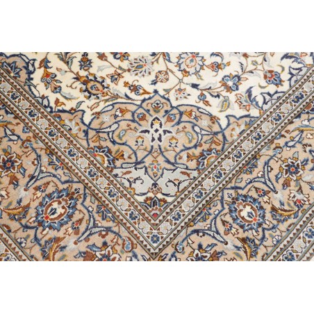 Tappeto Kashan Persia beige grigio 195x292