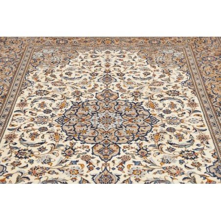 Tappeto Kashan Persia beige grigio 195x292