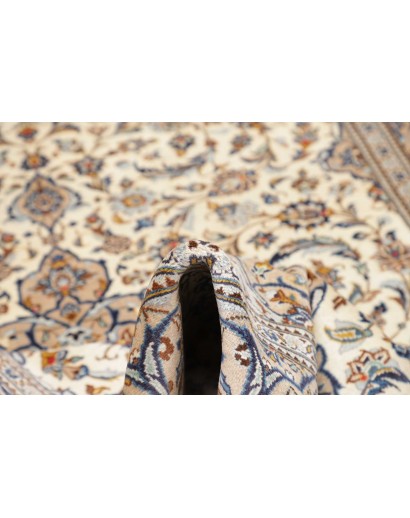 Tappeto Kashan Persia beige grigio 195x292