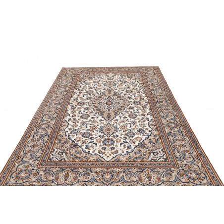Tappeto Kashan Persia beige grigio 195x297