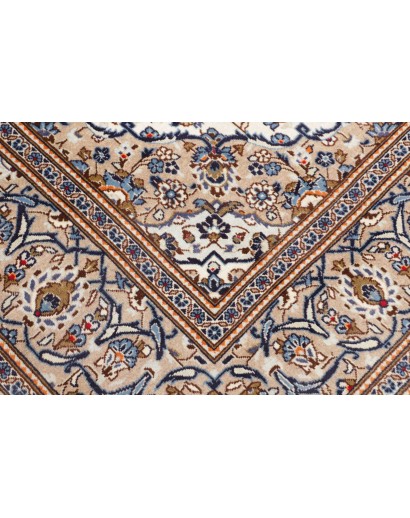 Tappeto Kashan Persia beige grigio 195x297
