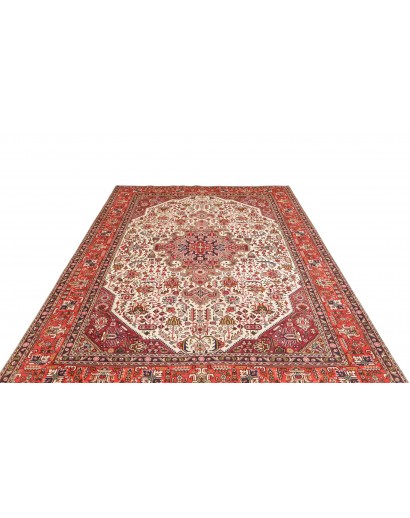 Tappeto Tabriz Persia marrone beige 202x298