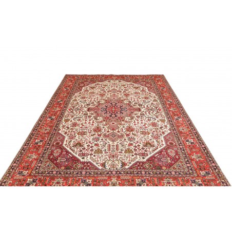 Tappeto Tabriz Persia marrone beige 202x298