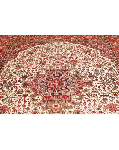 Tappeto Tabriz Persia marrone beige 202x298