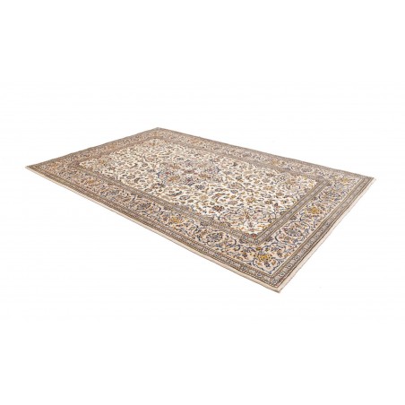 Tappeto Kashan Persia bianco azzurro 204x300