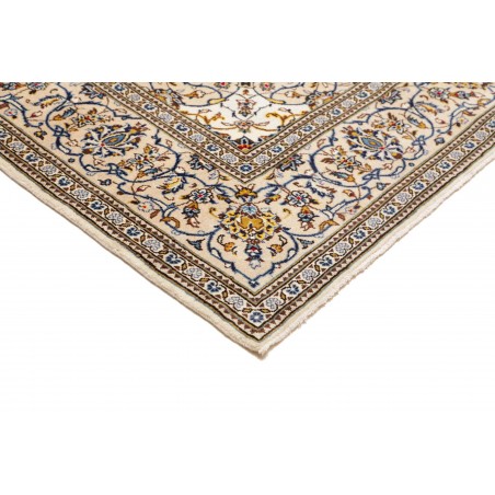 Tappeto Kashan Persia bianco azzurro 204x300