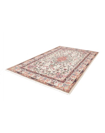 Tappeto Kashan Persia bianco grigio 198x302