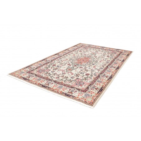 Tappeto Kashan Persia bianco grigio 198x302