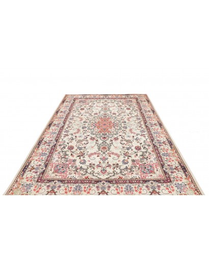 Tappeto Kashan Persia bianco grigio 198x302