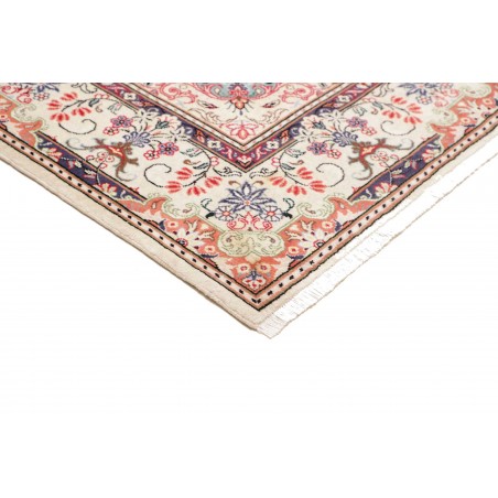 Tappeto Kashan Persia bianco grigio 198x302