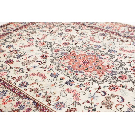 Tappeto Kashan Persia bianco grigio 198x302