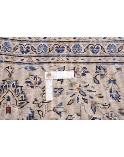 Tappeto Kashan Persia bianco grigio 202x303