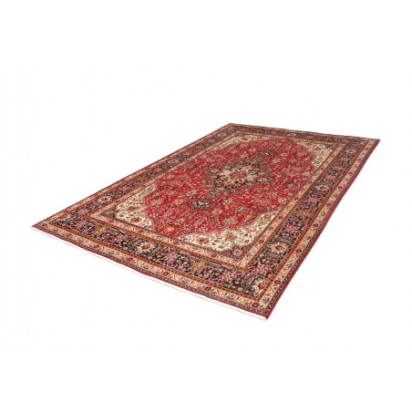Tappeto Tabriz Persia marrone giallo 195x288