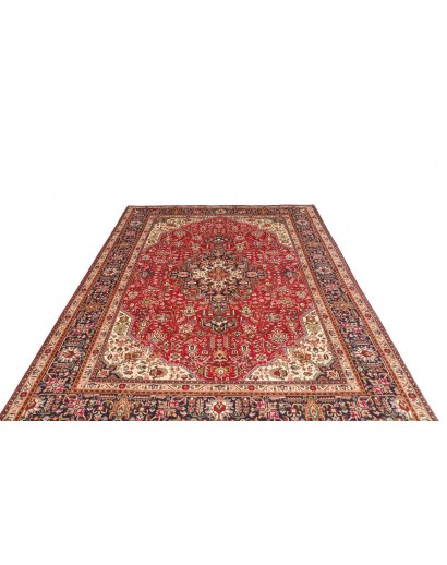 Tappeto Tabriz Persia marrone giallo 195x288