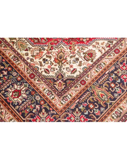 Tappeto Tabriz Persia marrone giallo 195x288