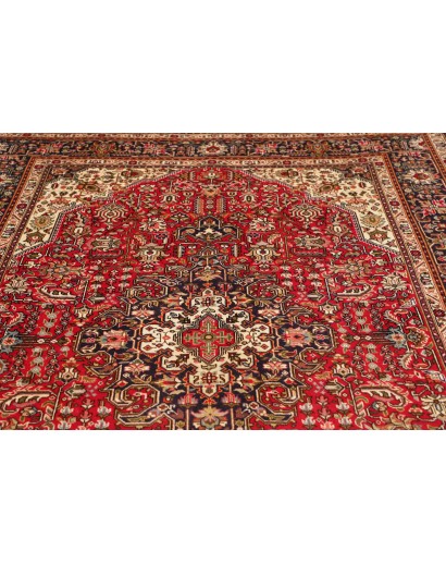 Tappeto Tabriz Persia marrone giallo 195x288