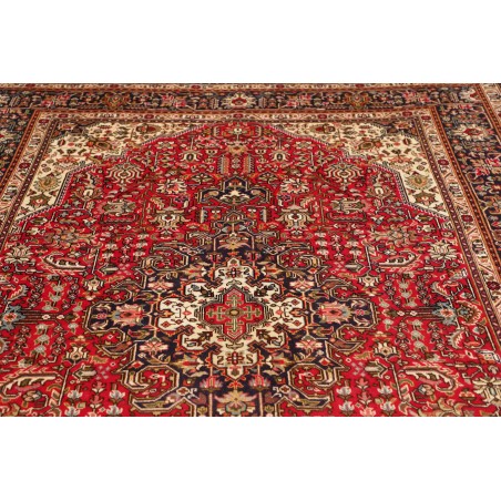 Tappeto Tabriz Persia marrone giallo 195x288