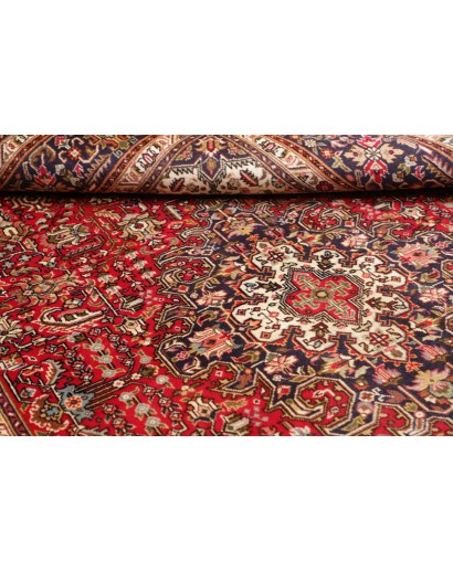 Tappeto Tabriz Persia marrone giallo 195x288