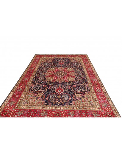 Tappeto Tabriz Persia marrone blu 204x300