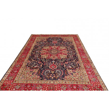 Tappeto Tabriz Persia marrone blu 204x300