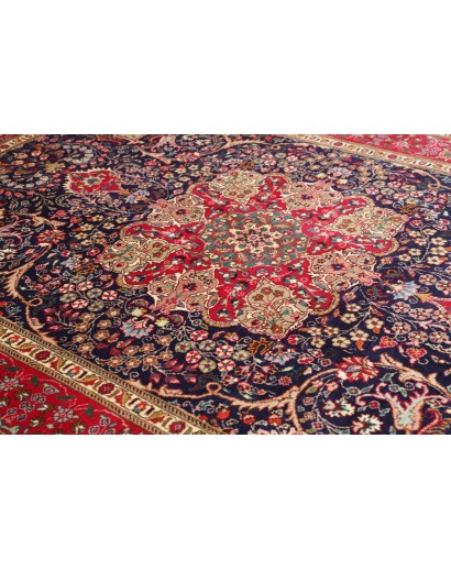 Tappeto Tabriz Persia marrone blu 204x300