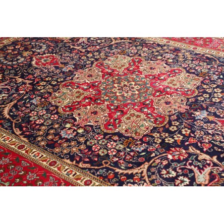 Tappeto Tabriz Persia marrone blu 204x300