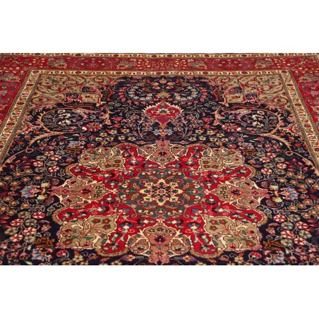 Tappeto Tabriz Persia marrone blu 204x300
