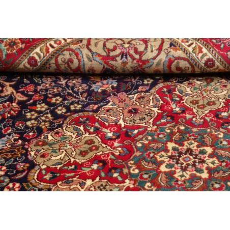 Tappeto Tabriz Persia marrone blu 204x300