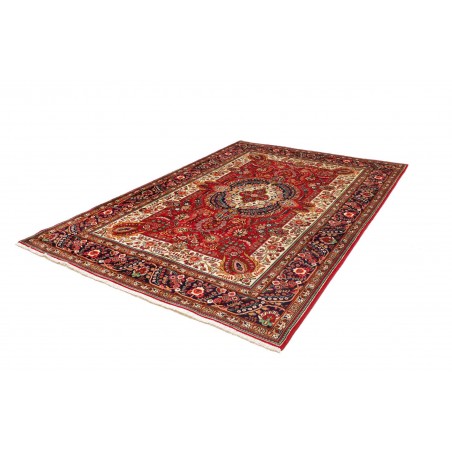 Tappeto Tabriz Persia marrone giallo 203x285