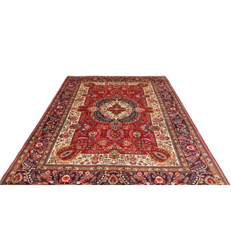 Tappeto Tabriz Persia marrone giallo 203x285