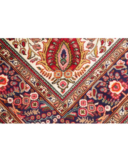 Tappeto Tabriz Persia marrone giallo 203x285