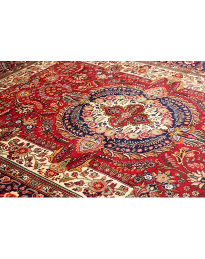 Tappeto Tabriz Persia marrone giallo 203x285