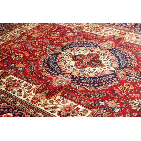 Tappeto Tabriz Persia marrone giallo 203x285