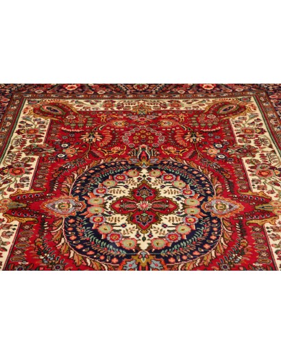 Tappeto Tabriz Persia marrone giallo 203x285