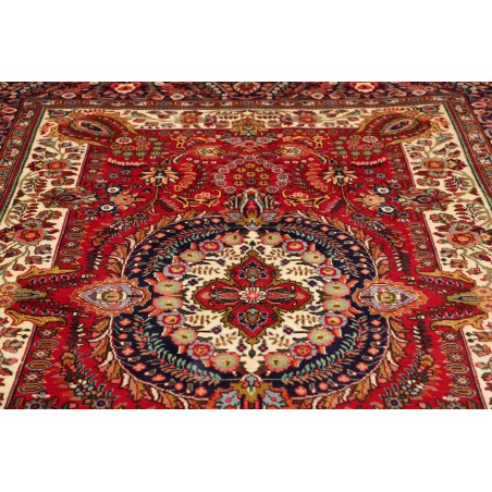 Tappeto Tabriz Persia marrone giallo 203x285