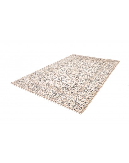 Tappeto Kashan Persia bianco grigio 200x294