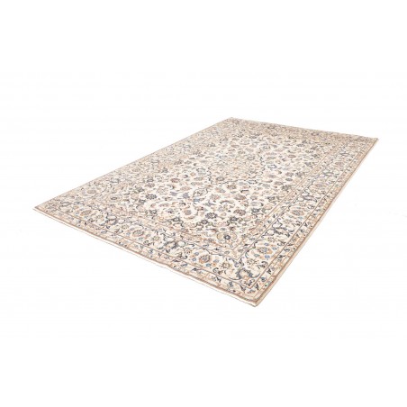 Tappeto Kashan Persia bianco grigio 200x294