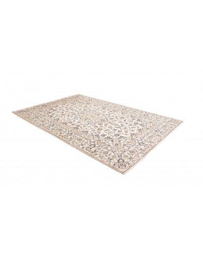 Tappeto Kashan Persia bianco grigio 200x294