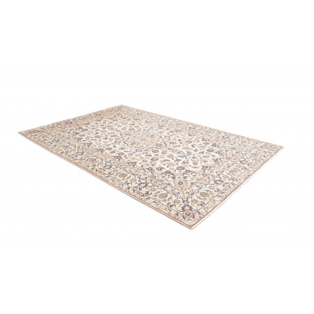 Tappeto Kashan Persia bianco grigio 200x294