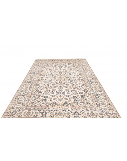 Tappeto Kashan Persia bianco grigio 200x294